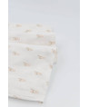 Otulacz bambusowy muślinowy 120x120 Króliczki BAMBOOM