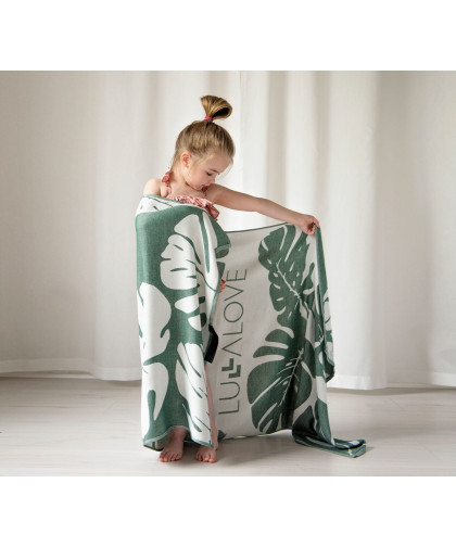 Innowacyjny ręcznik bambusowy — monstera Lullalove