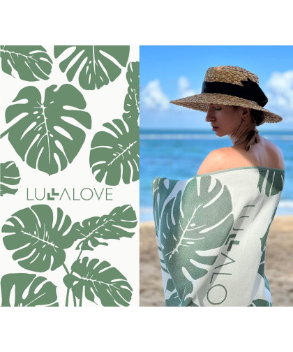 Innowacyjny ręcznik bambusowy — monstera Lullalove