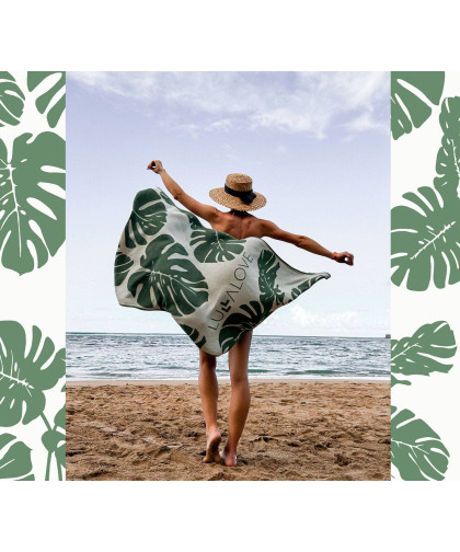 Innowacyjny ręcznik bambusowy — monstera Lullalove