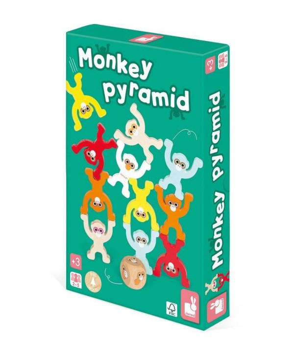 Gra zręcznościowa Małpia piramida 3+ Janod
