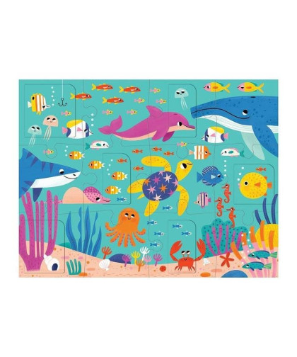 Puzzle z okienkami Przyjęcie w oceanie 12el 2+ Mudpuppy