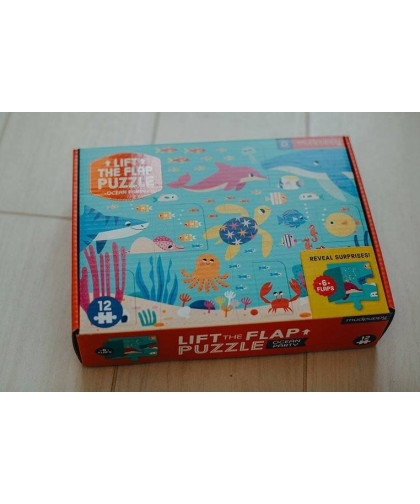 Puzzle z okienkami Przyjęcie w oceanie 12el 2+ Mudpuppy
