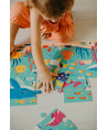 Puzzle z okienkami Przyjęcie w oceanie 12el 2+ Mudpuppy