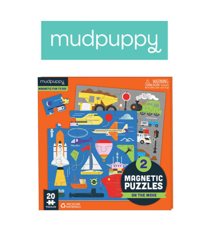 Puzzle magnetyczne 2w1 Środki transportu 4+ Mudpuppy