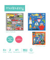 Puzzle magnetyczne 2w1 Środki transportu 4+ Mudpuppy