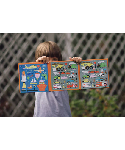 Puzzle magnetyczne 2w1 Środki transportu 4+ Mudpuppy