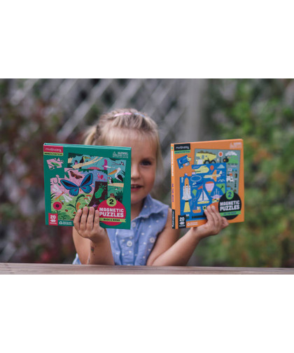 Puzzle magnetyczne 2w1 Środki transportu 4+ Mudpuppy