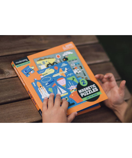 Puzzle magnetyczne 2w1 Środki transportu 4+ Mudpuppy