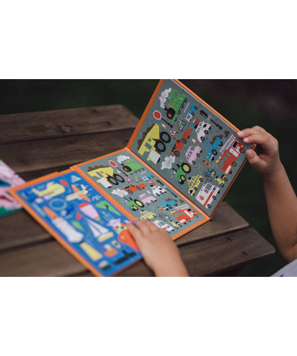 Puzzle magnetyczne 2w1 Środki transportu 4+ Mudpuppy