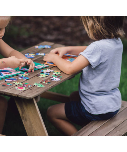 Puzzle magnetyczne 2w1 Środki transportu 4+ Mudpuppy