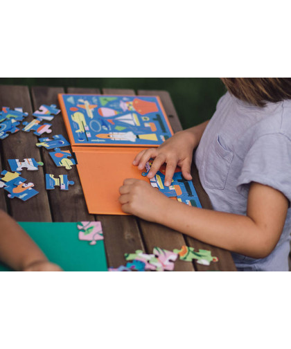 Puzzle magnetyczne 2w1 Środki transportu 4+ Mudpuppy