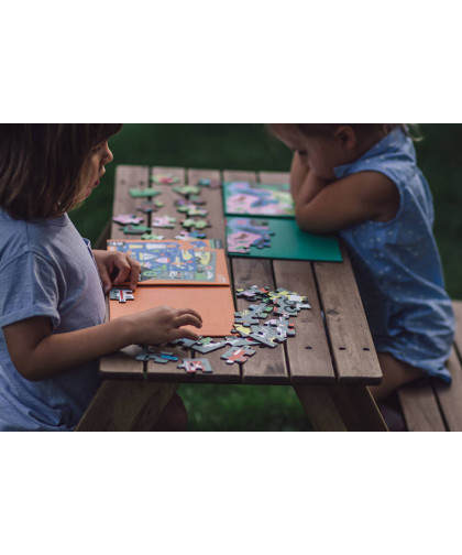 Puzzle magnetyczne 2w1 Środki transportu 4+ Mudpuppy