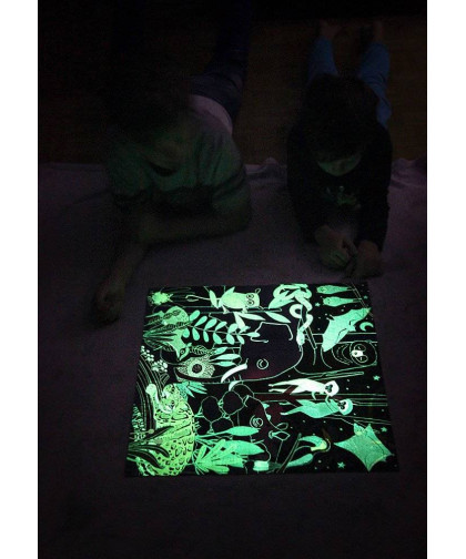 Puzzle rodzinne świecące w ciemności Ocean 8+ Mudpuppy