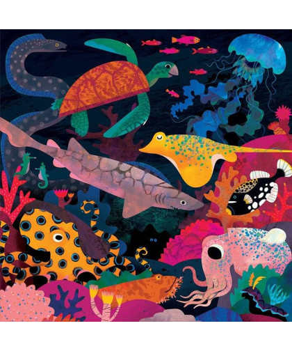 Puzzle rodzinne świecące w ciemności Ocean 8+ Mudpuppy