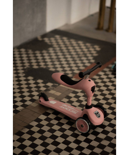 Scootandride Highwaykick 1 2w1 Jeździk i Hulajnoga Rose