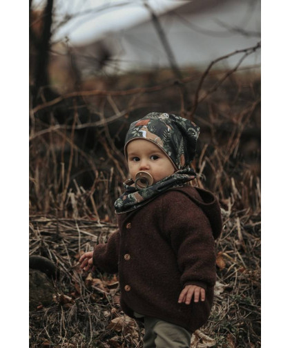 Komplet czapka z kominem — Woodland Makaszka