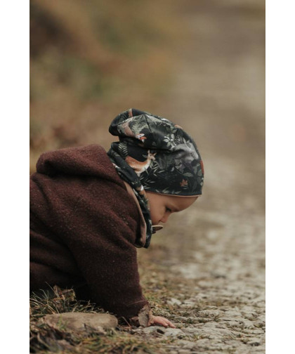 Komplet czapka z kominem — Woodland Makaszka