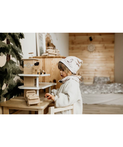 Komplet czapka z kominem — Woodland Makaszka