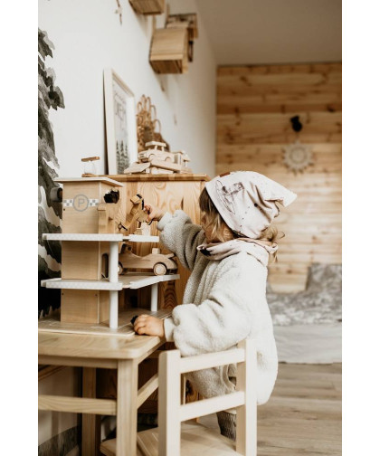 Komplet czapka z kominem — Woodland Makaszka