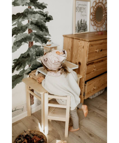 Komplet czapka z kominem — Woodland Makaszka