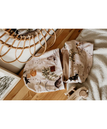 Komplet czapka z kominem — Woodland Makaszka