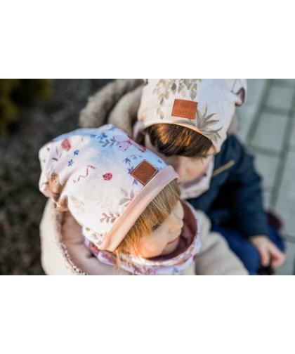 Komplet czapka z kominem — Woodland Makaszka