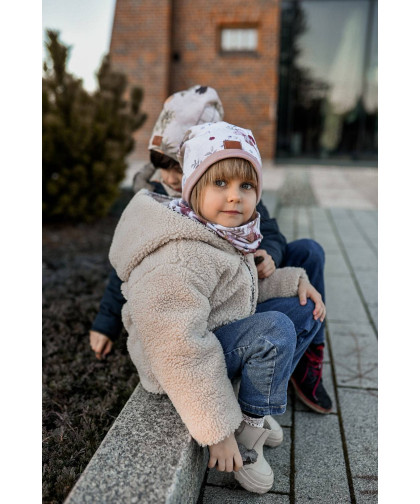 Komplet czapka z kominem — Woodland Makaszka