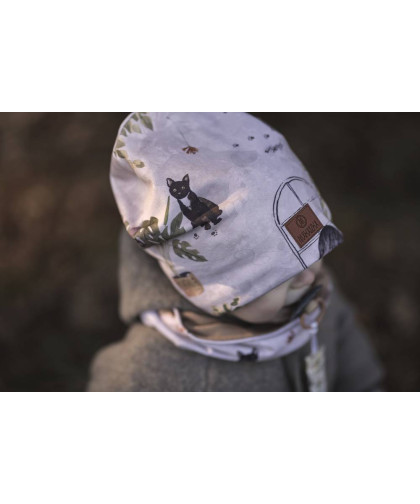 Komplet czapka z kominem — Woodland Makaszka