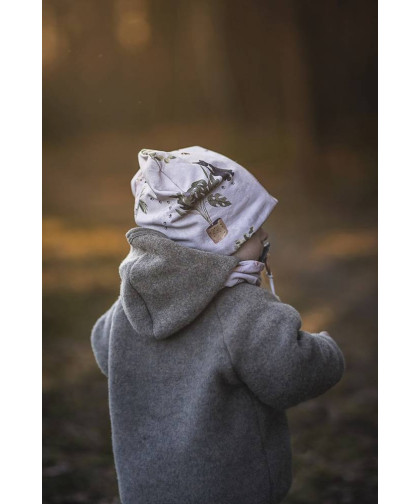 Komplet czapka z kominem — Woodland Makaszka