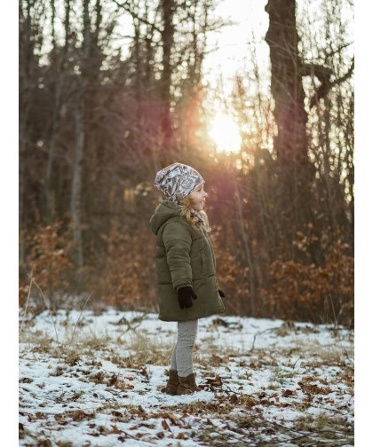 Komplet czapka z kominem — Woodland Makaszka