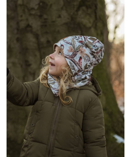 Komplet czapka z kominem — Woodland Makaszka