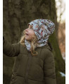 Komplet czapka z kominem — Woodland Makaszka