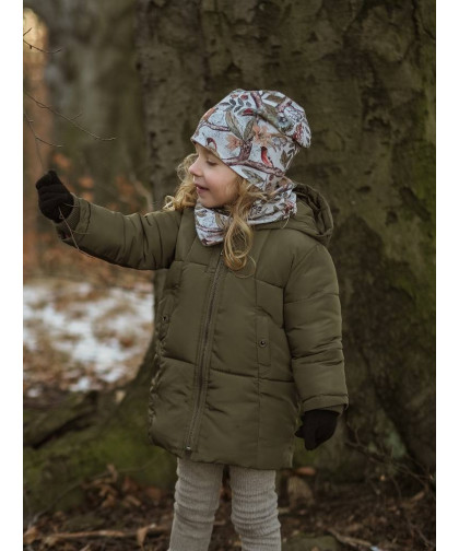 Komplet czapka z kominem — Woodland Makaszka