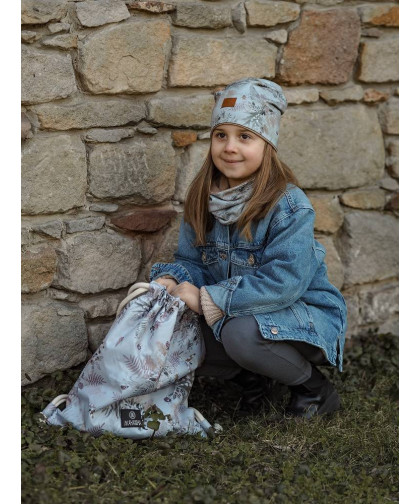 Komplet czapka z kominem — Woodland Makaszka