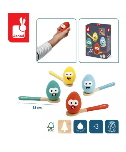 Gra Wyścig z jajkiem i łyżką 3+ Janod