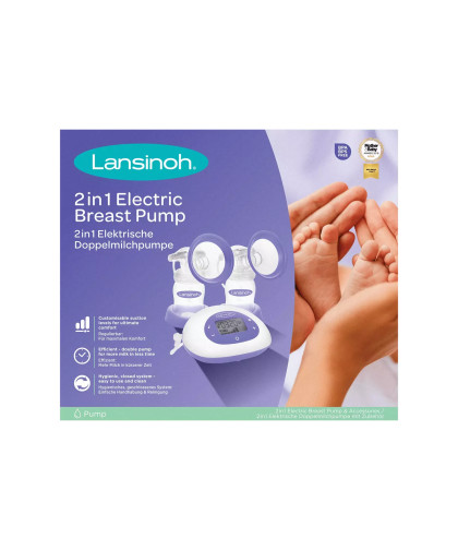 Podwójny laktator elektryczny na dwie piersi 2w1 Lansinoh