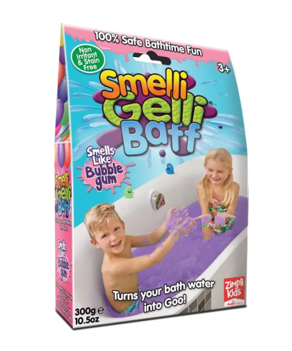 Magiczny proszek do kąpieli, Gelli Baff Smelli, Guma Balonowa, 3+, Zimpli Kids