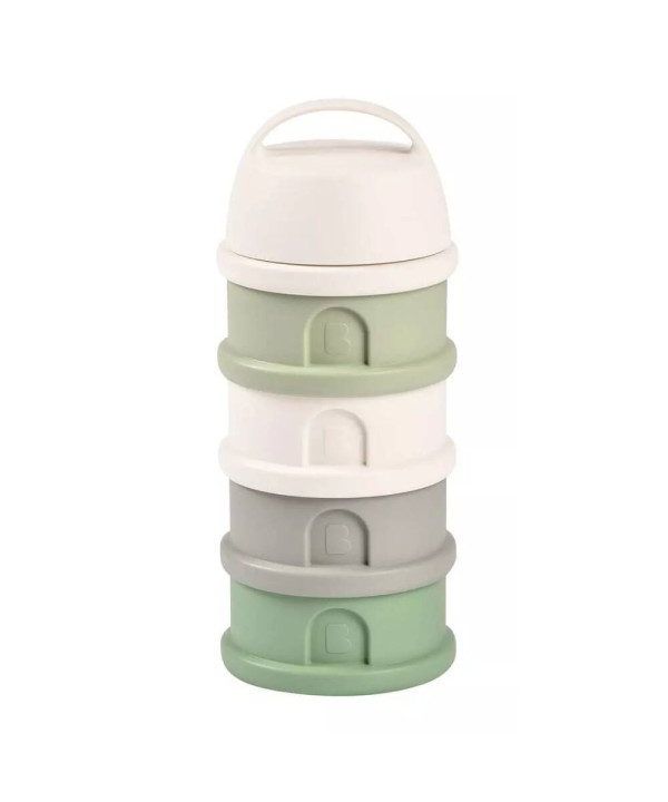 Pojemniki na mleko w proszku 4-kom cotton white/sage green Beaba