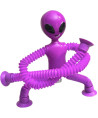 Zabawka do rozciągania fioletowy kosmita z przyssawką rozciągliwa