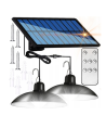 Podwójny żyrandol solarny LED 14,8x6,4 CM lampa wisząca zewnętrzna