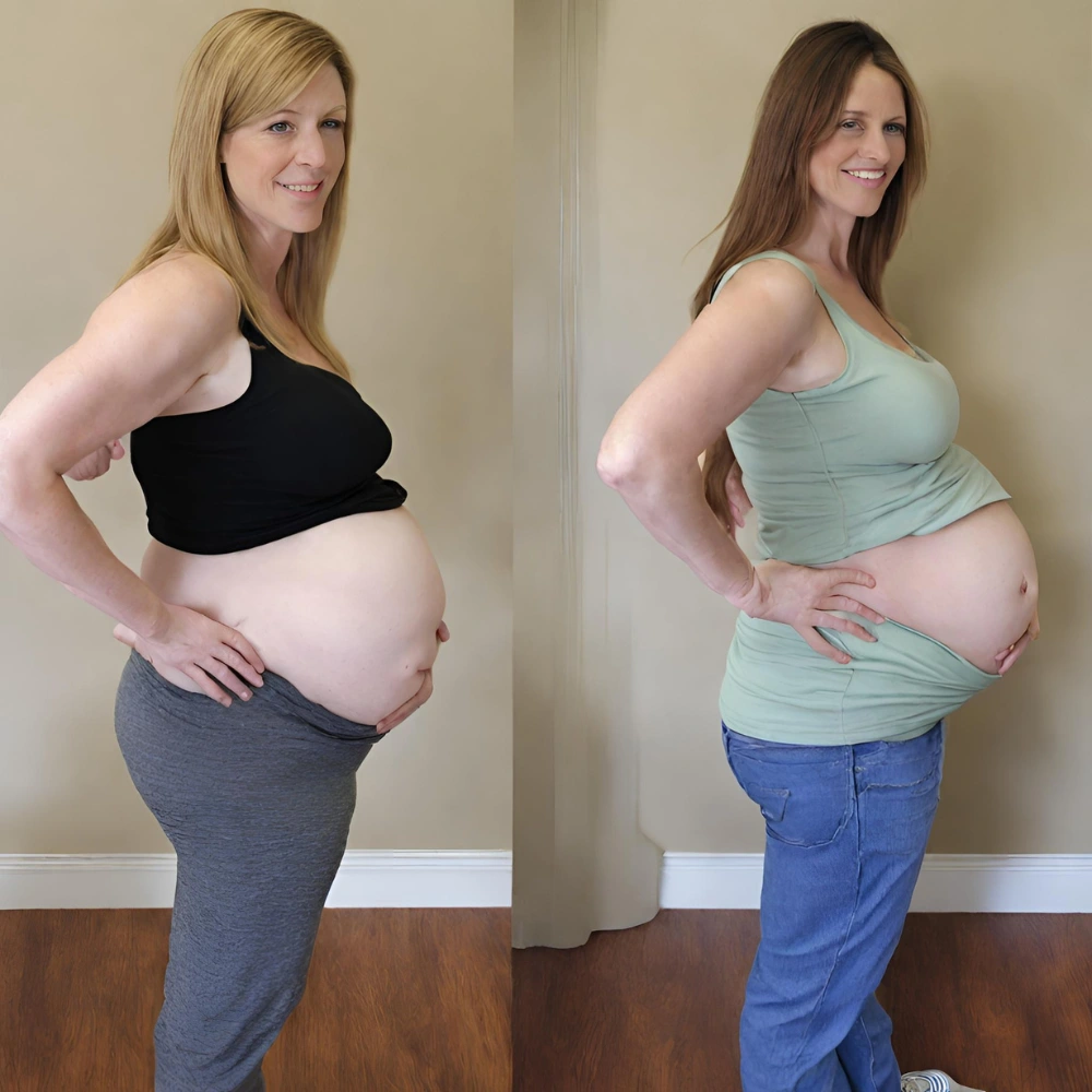 jak wygląda opadnięty brzuch w ciąży