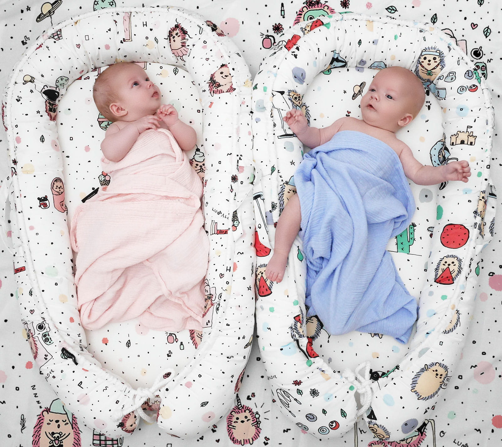 kokony i gniazda niemowlęce