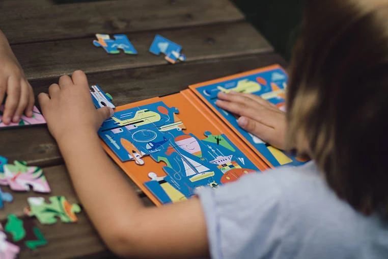 Puzzle magnetyczne środki transportu mudpuppy