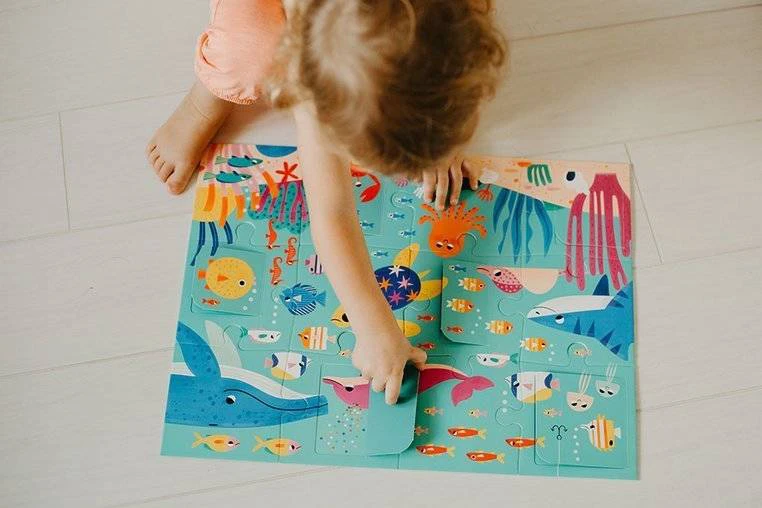 Puzzle z okienkami przyjecie w oceanie Mudpuppy